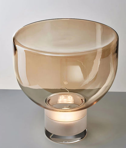 Ambrette Glass Bowl Table Lamp