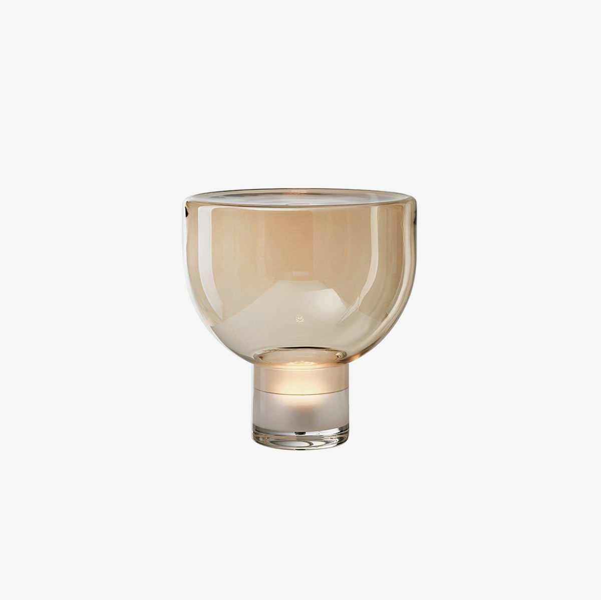 Ambrette Glass Bowl Table Lamp