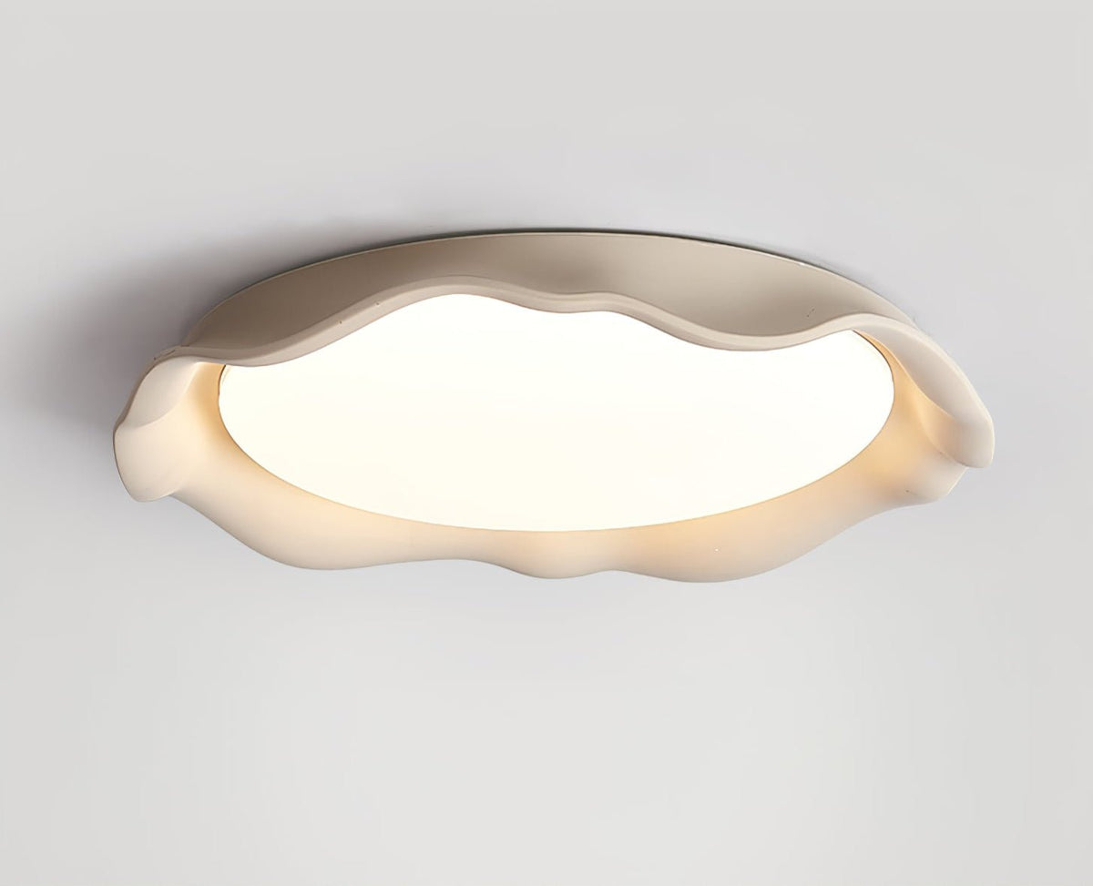 Calanque Microcement Wave LED Ceiling Light