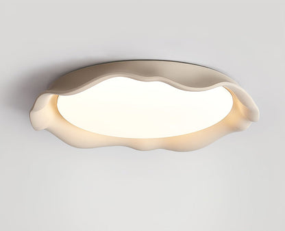 Calanque Microcement Wave LED Ceiling Light