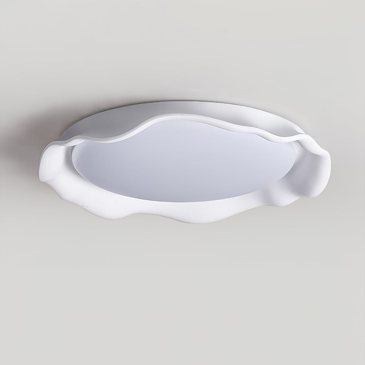 Calanque Microcement Wave LED Ceiling Light