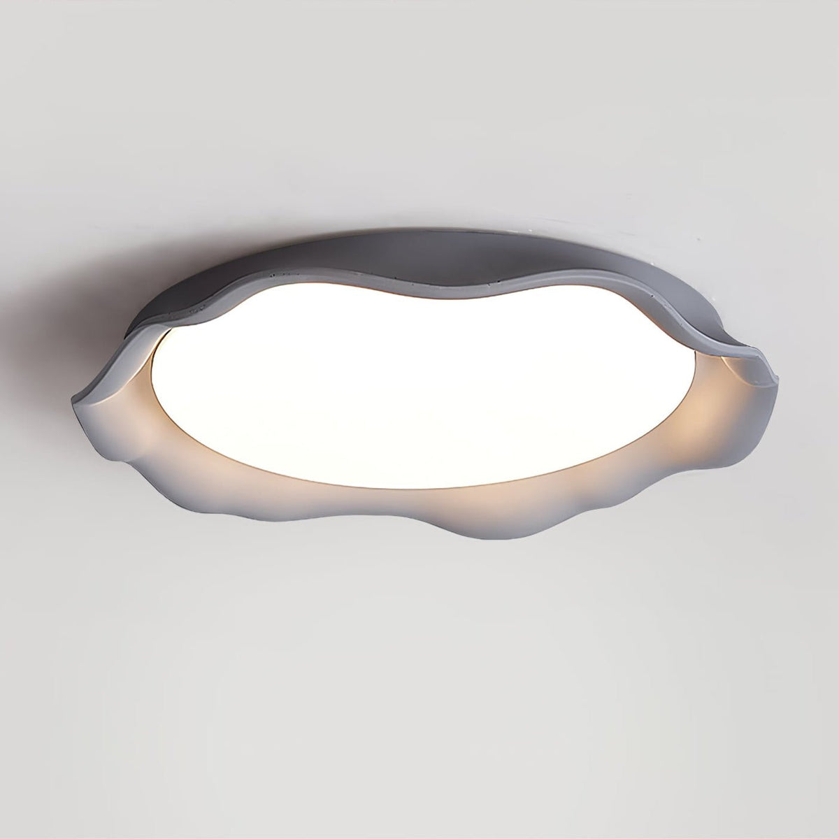 Calanque Microcement Wave LED Ceiling Light