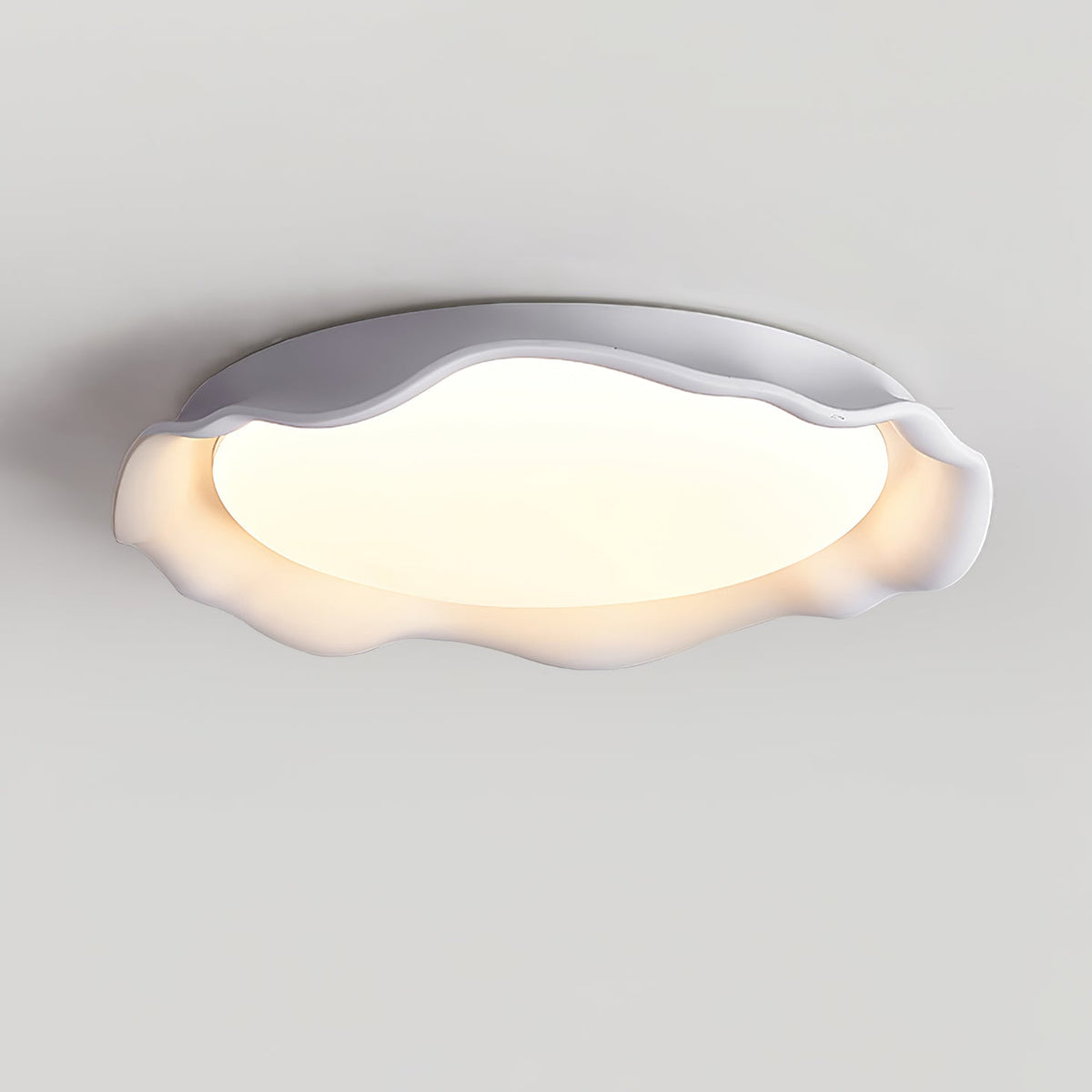 Calanque Microcement Wave LED Ceiling Light