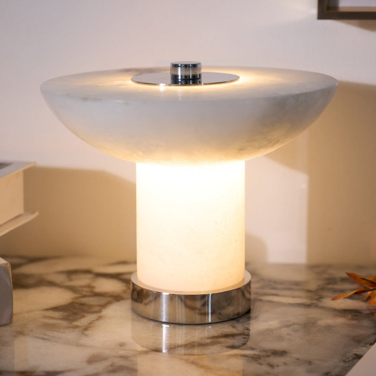 Lunaire Rechargeable Alabaster Cordless Table Lamp