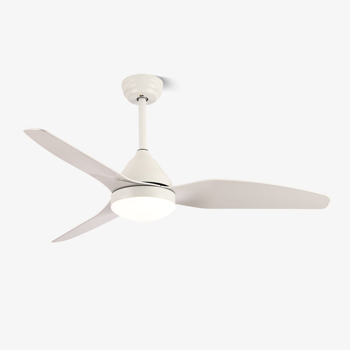 Alize Light Wood Three Blade LED Ceiling Fan Light