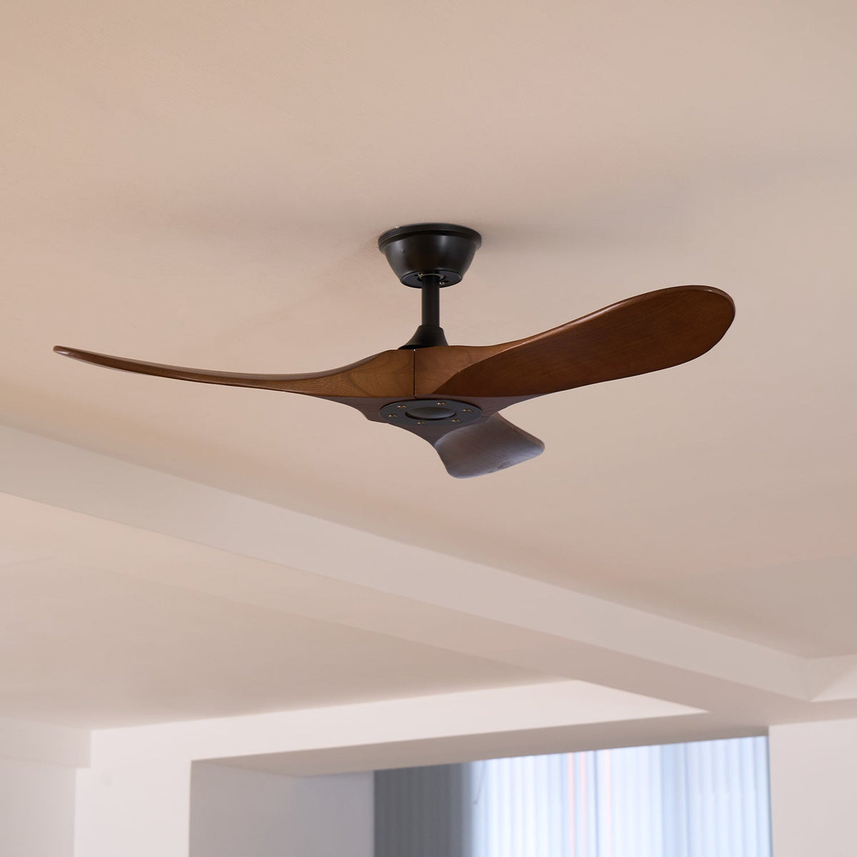 Sirocco Walnut Wood DC Ceiling Fan with Remote