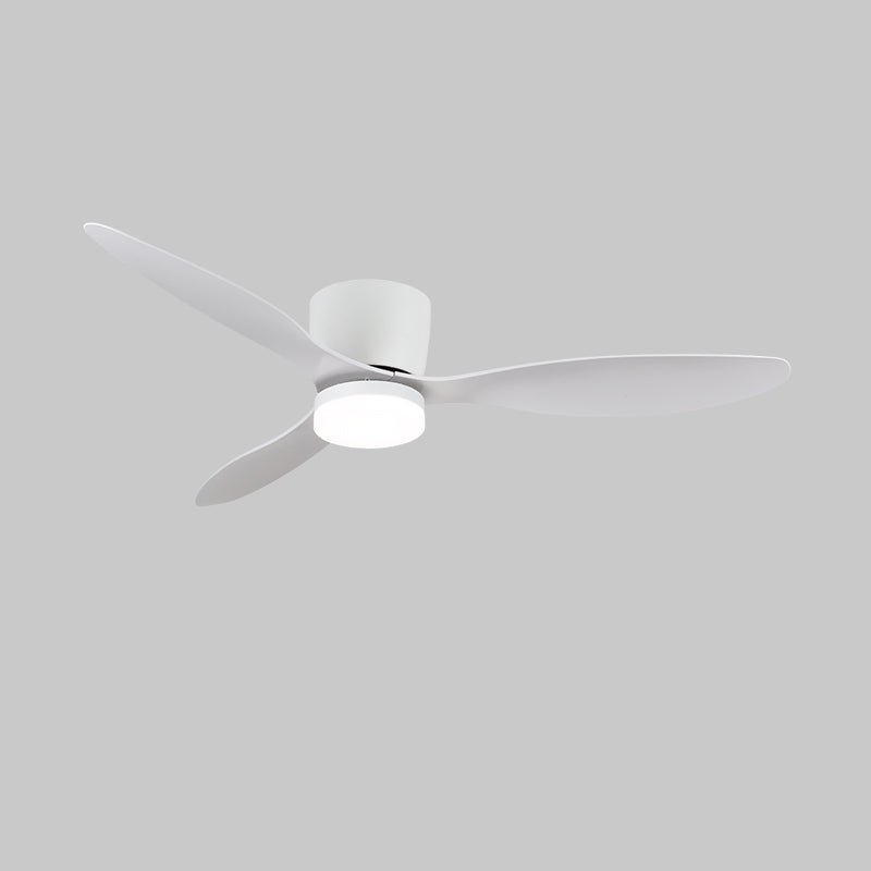 Ilona Low Profile Wood Blade LED Ceiling Fan Light