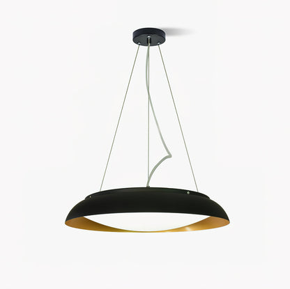 Avenne Black Slim Disc LED Pendant Light