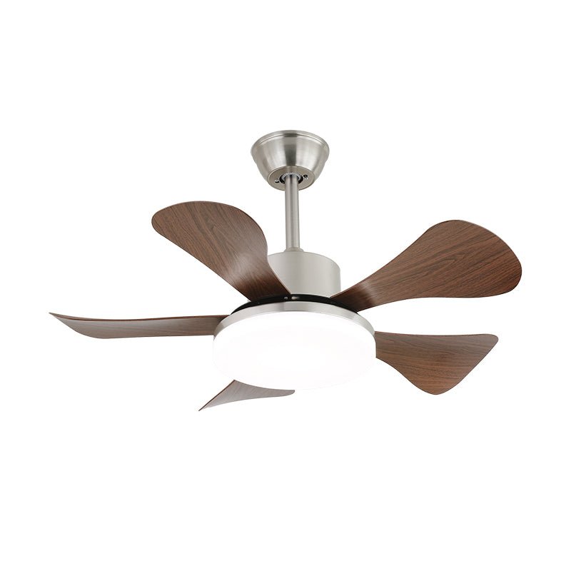 Junon Walnut Blade LED Ceiling Fan Light with Remote
