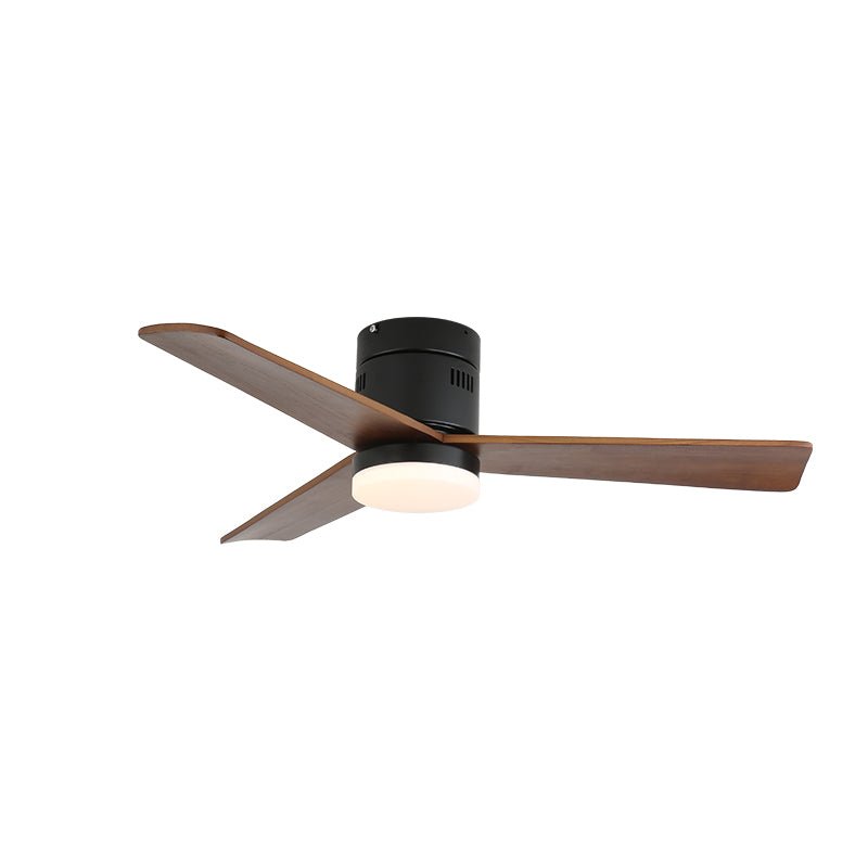 Joliette Low Profile Wood Blade LED Ceiling Fan Light