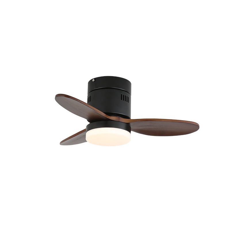 Joliette Low Profile Wood Blade LED Ceiling Fan Light