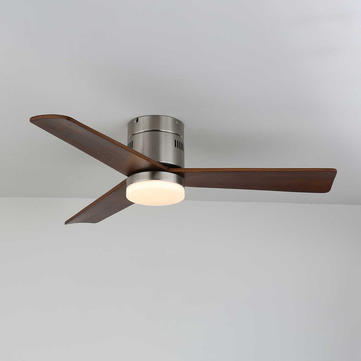 Joliette Low Profile Wood Blade LED Ceiling Fan Light