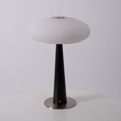 Quintia Fluted Glass Rechargeable LED Table Lamp