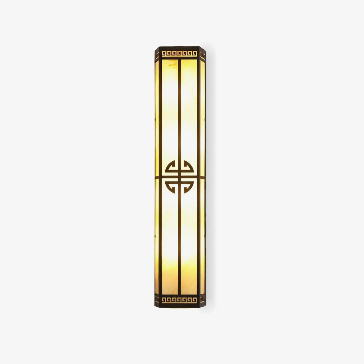 Wrenna Tall Alabaster Outdoor LED Wall Light