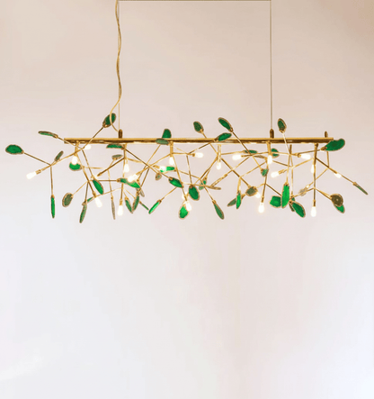 Calliste Natural Agate Rose Gold Branch Chandelier