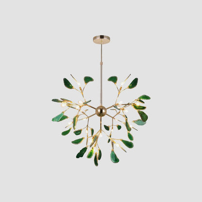 Calliste Natural Agate Rose Gold Branch Chandelier