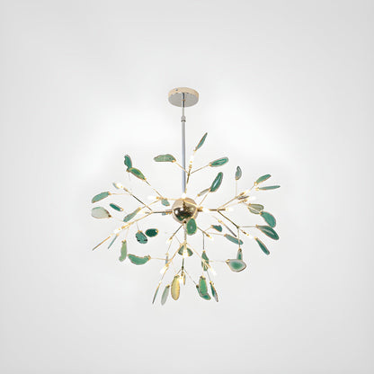 Calliste Natural Agate Rose Gold Branch Chandelier