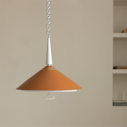 Aelith Retro Cone Retractable Pendant Light