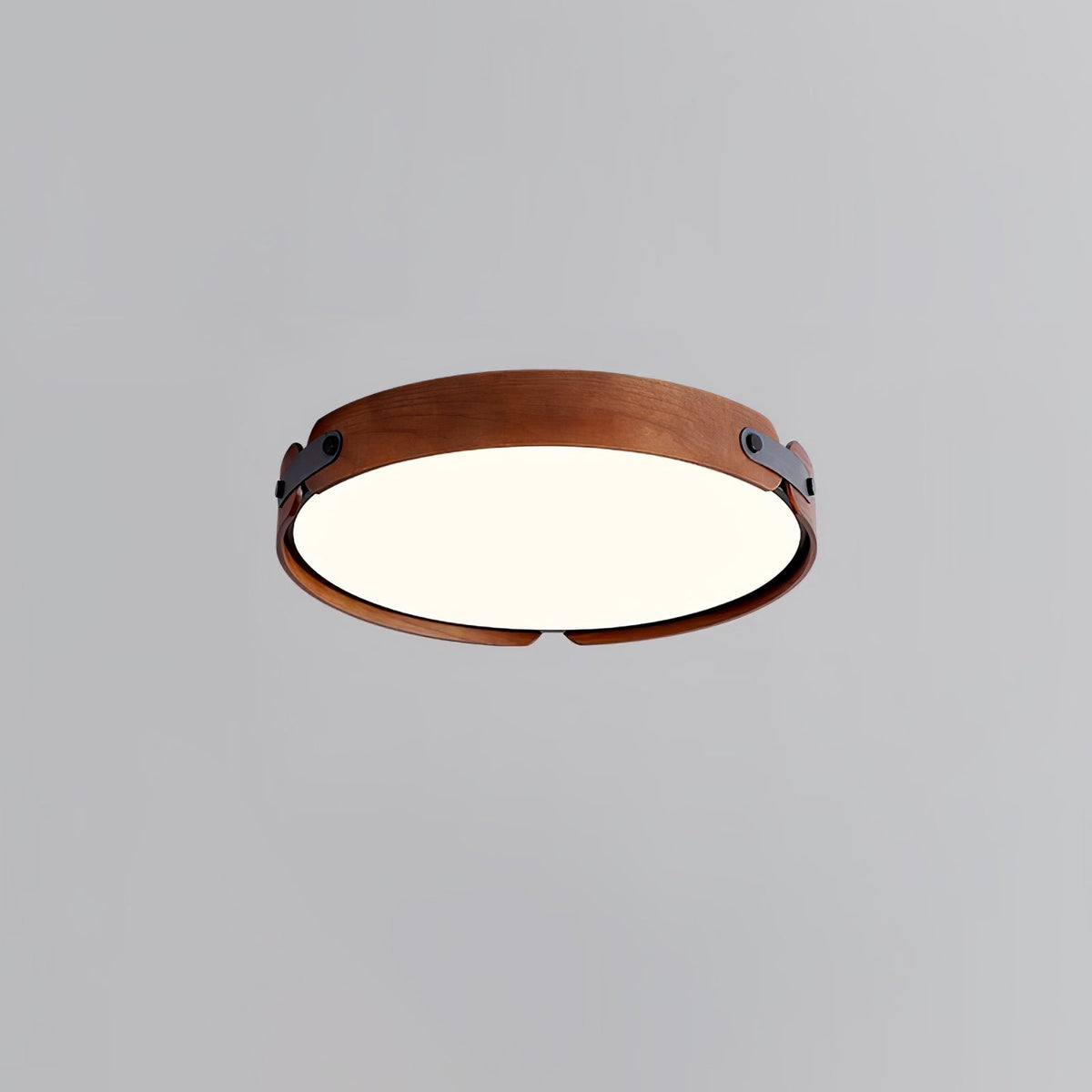 Allegra Slim Wood LED Flush Mount Ceiling Light