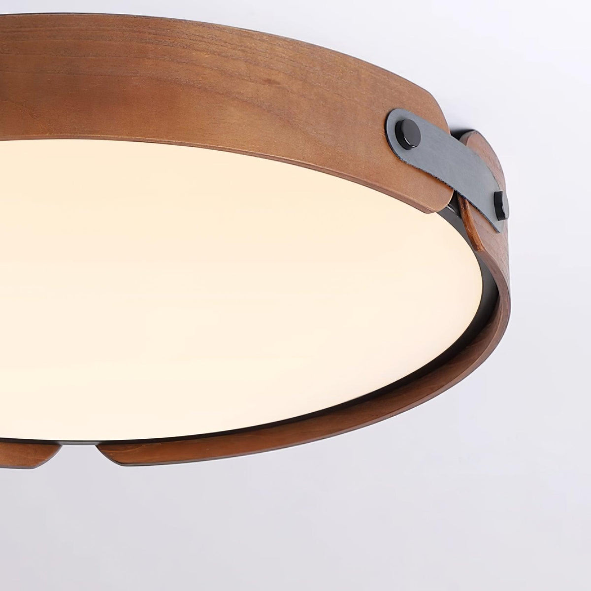 Allegra Slim Wood LED Flush Mount Ceiling Light