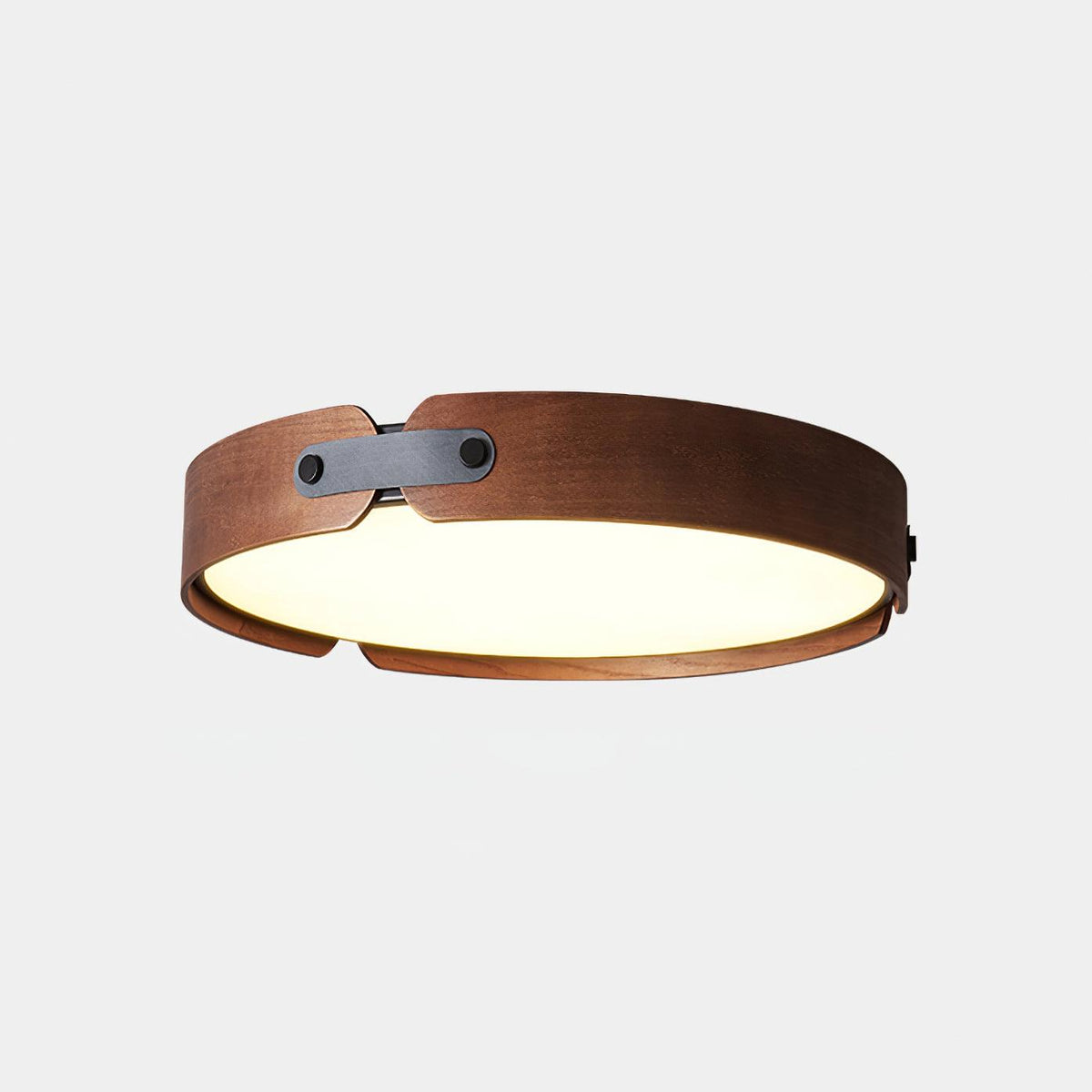 Allegra Slim Wood LED Flush Mount Ceiling Light