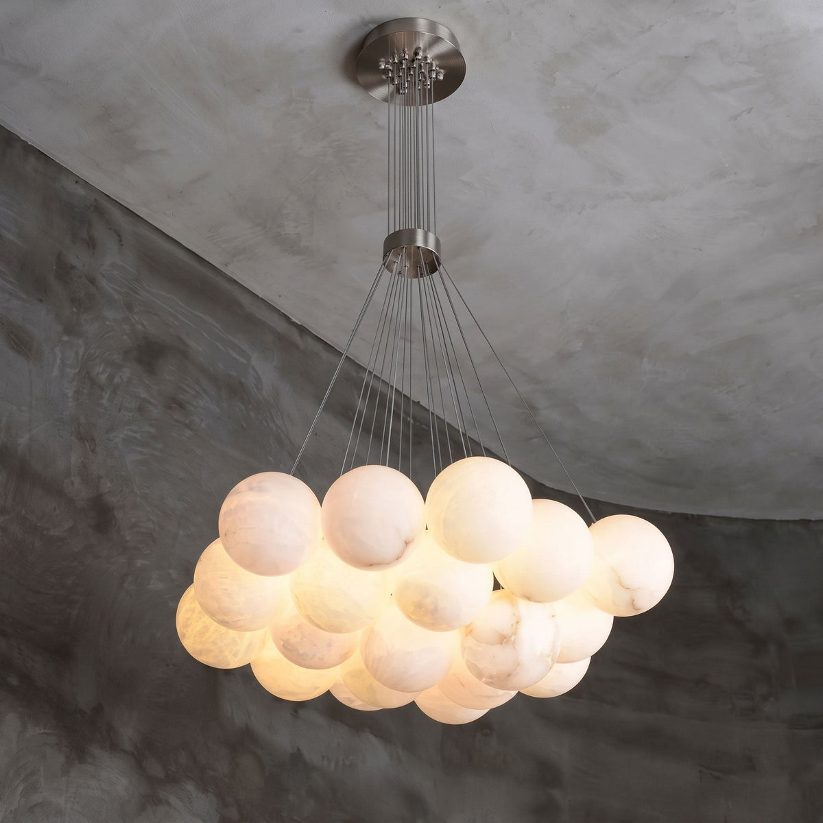 Alix Alabaster Ball Cluster Chandelier