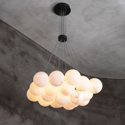Alix Alabaster Ball Cluster Chandelier