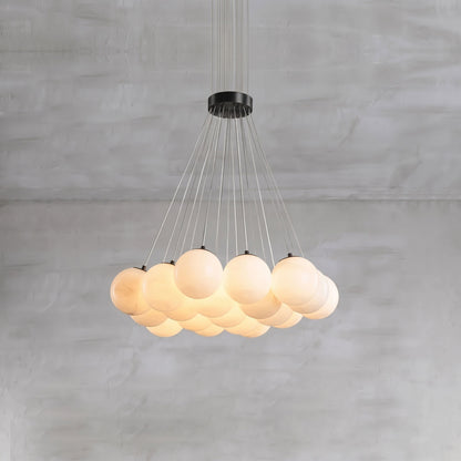 Alix Alabaster Ball Cluster Chandelier