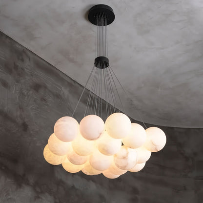 Alix Alabaster Ball Cluster Chandelier