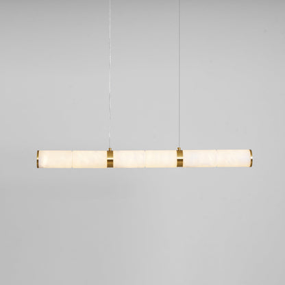 Anaelle Linear Alabaster Tube LED Pendant Light