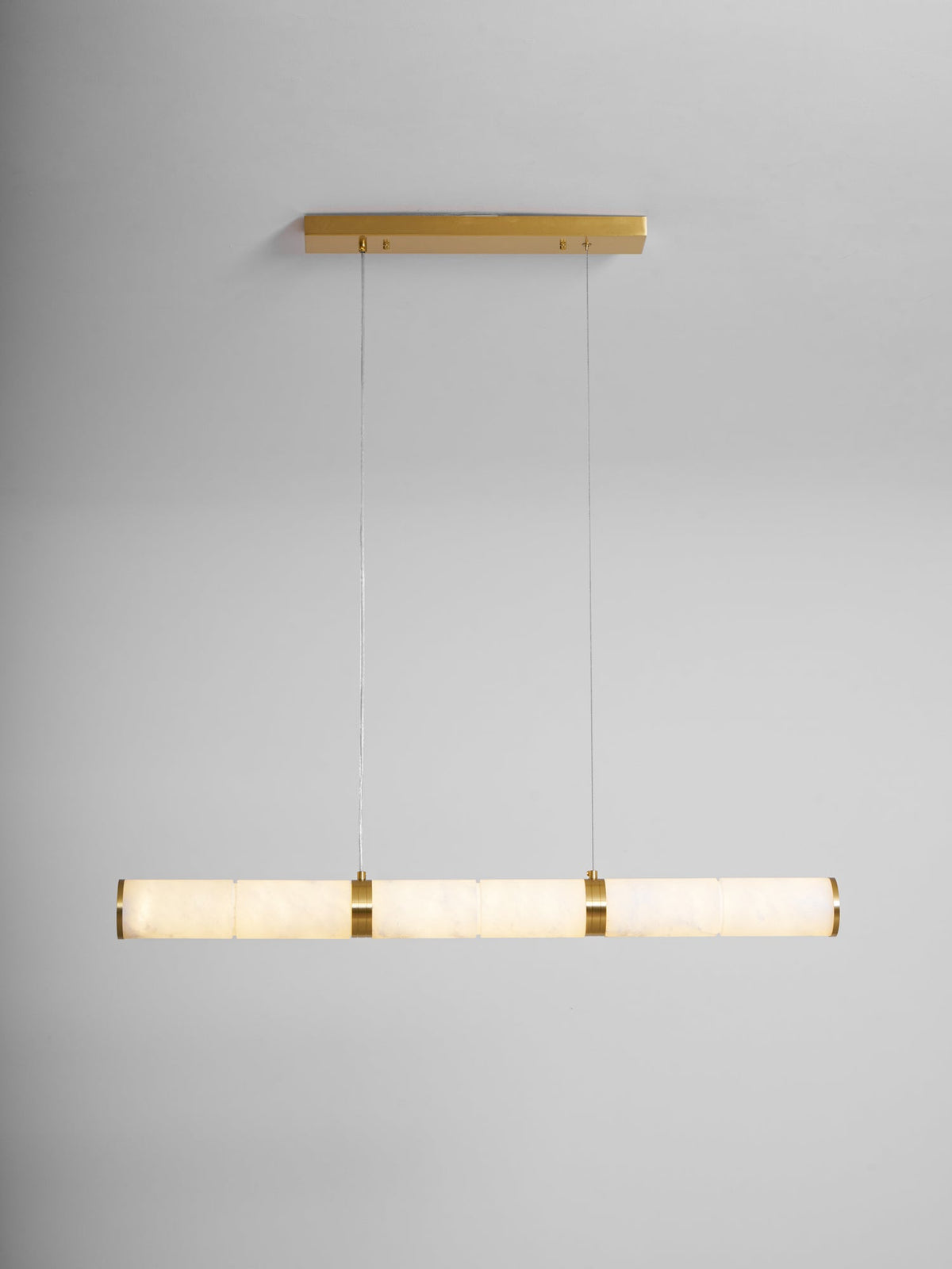 Anaelle Linear Alabaster Tube LED Pendant Light