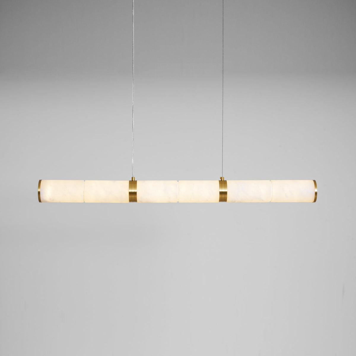 Anaelle Linear Alabaster Tube LED Pendant Light