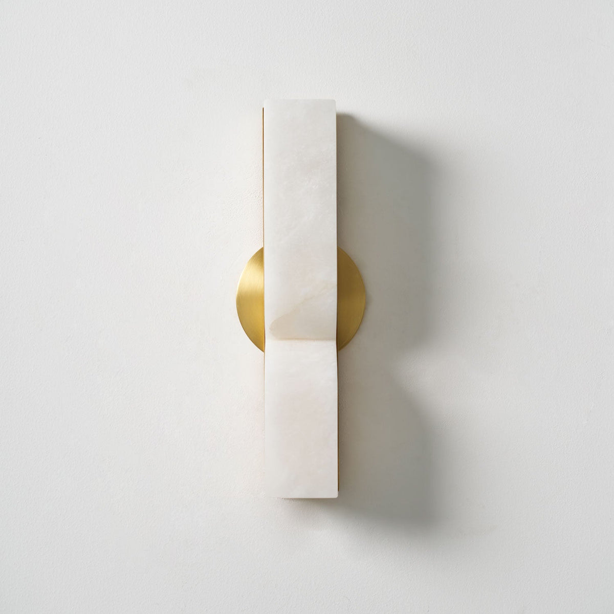 Chantal Solid Carved Alabaster LED Wall Sconce