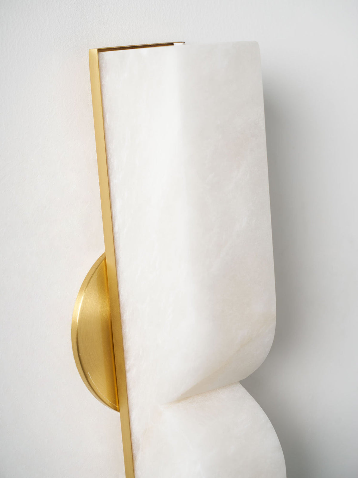 Chantal Solid Carved Alabaster LED Wall Sconce