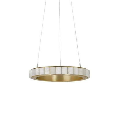 Almira Alabaster Halo Ring LED Chandelier
