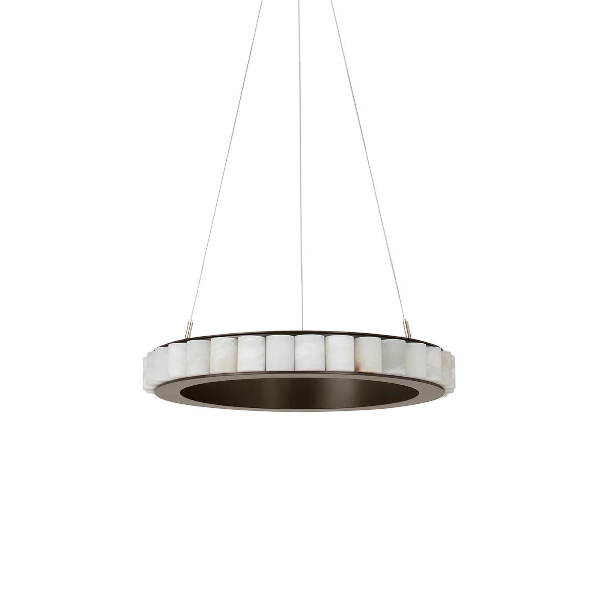 Almira Alabaster Halo Ring LED Chandelier