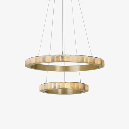 Almira Alabaster Halo Ring LED Chandelier