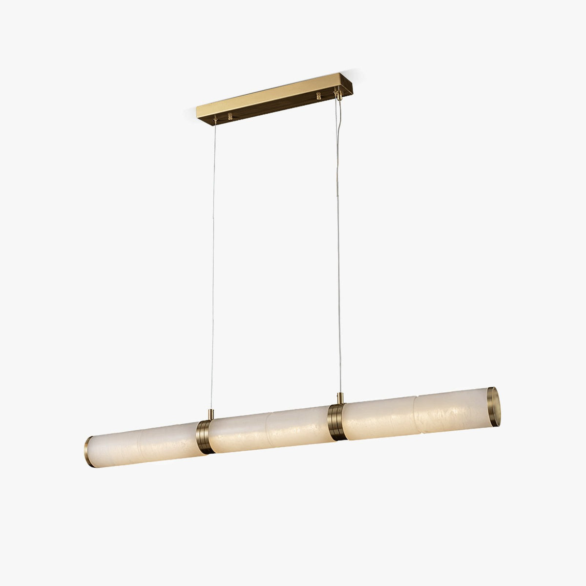 Anaelle Linear Alabaster Tube LED Pendant Light