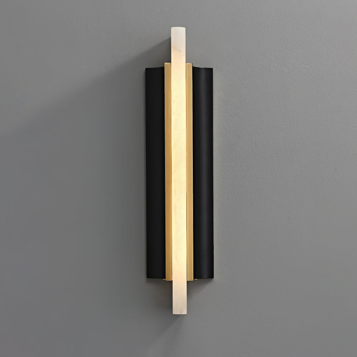 Amelie Black Blade Alabaster LED Wall Sconce