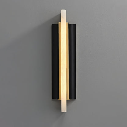 Amelie Black Blade Alabaster LED Wall Sconce
