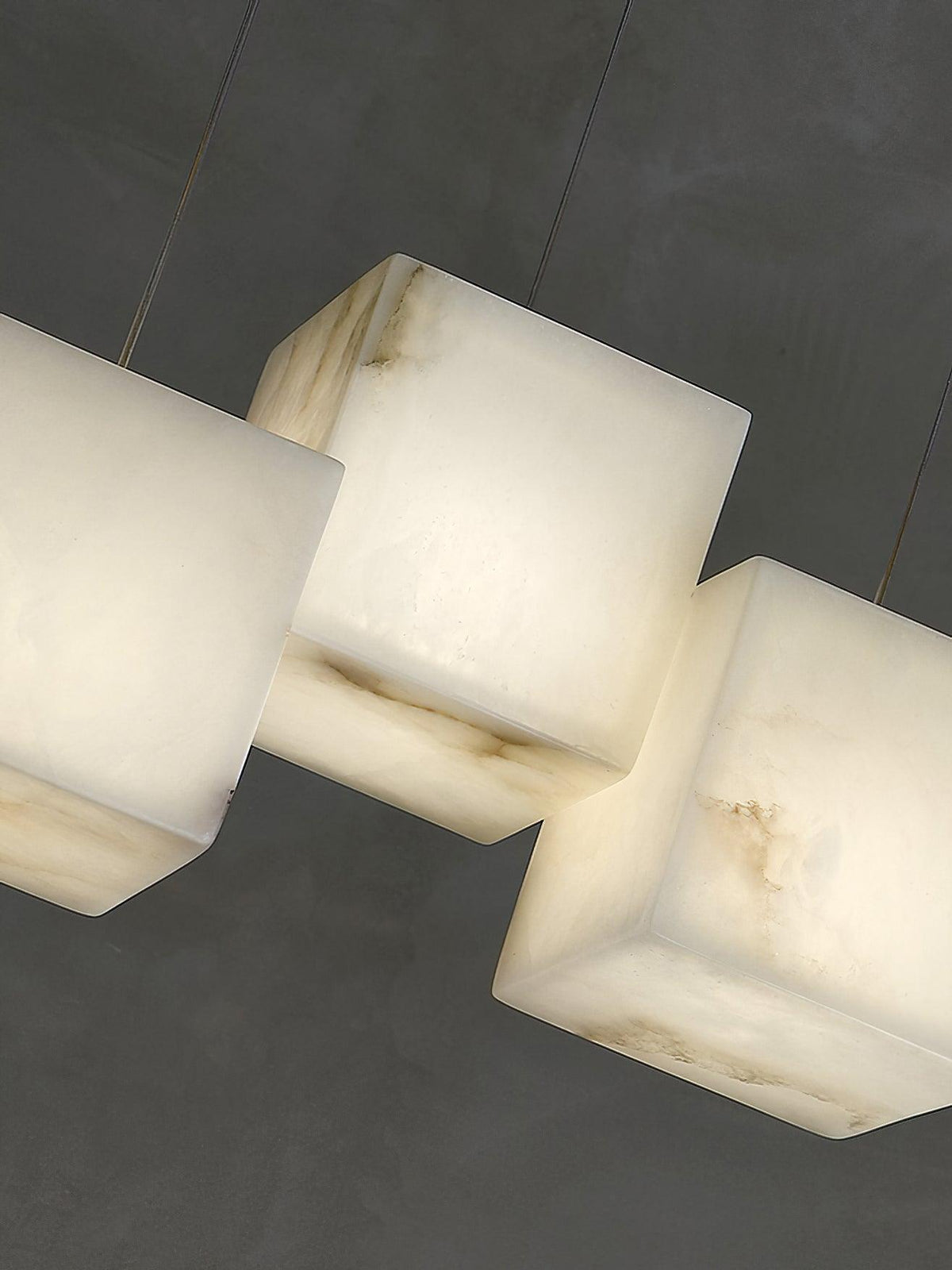 Arelia Alabaster Cube Cluster Pendant Light