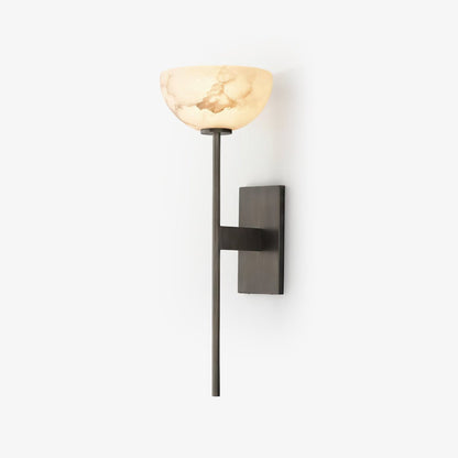 Caelan Natural Alabaster Cup Wall Sconce