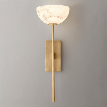 Caelan Natural Alabaster Cup Wall Sconce