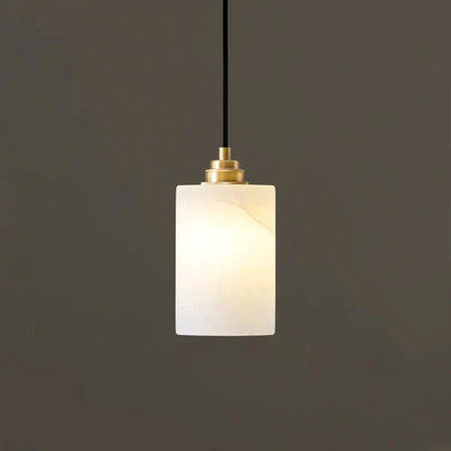 Carmeline Alabaster Cylinder Staircase Chandelier