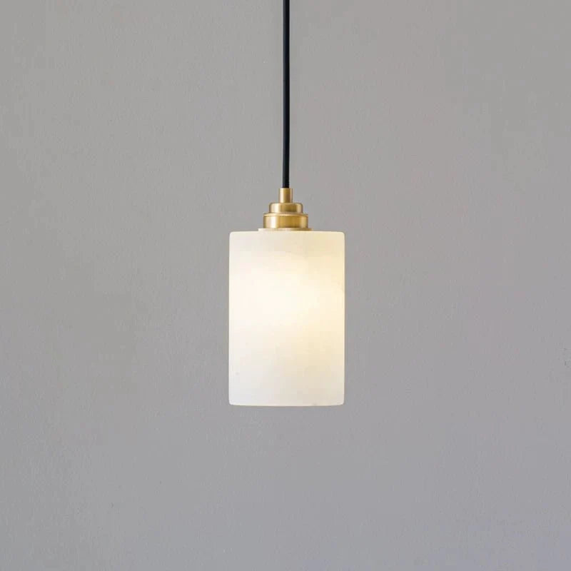 Carmeline Alabaster Cylinder Staircase Chandelier