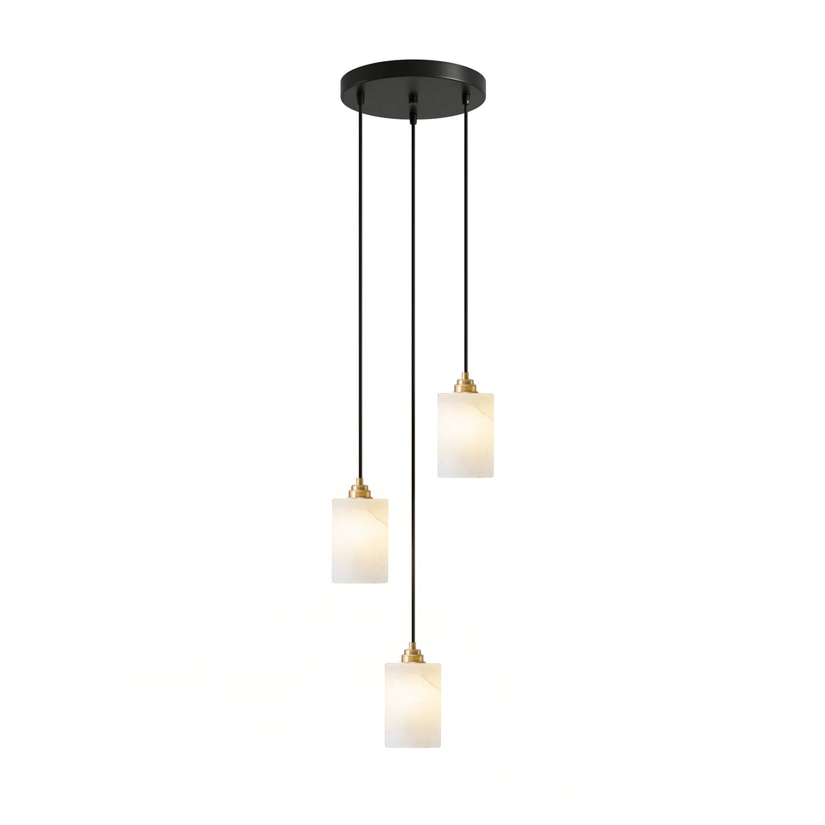 Carmeline Alabaster Cylinder Staircase Chandelier