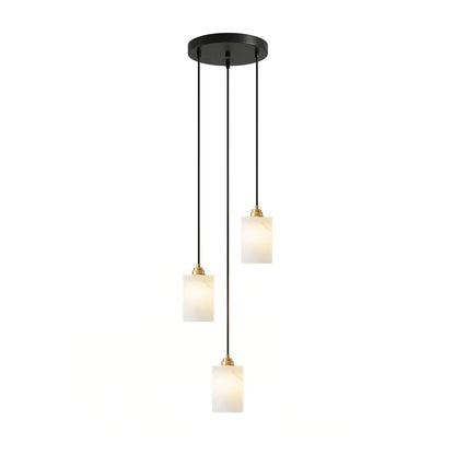 Carmeline Alabaster Cylinder Staircase Chandelier
