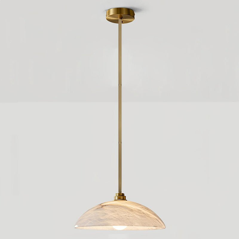 Dahlia Alabaster Dome Pendant Light