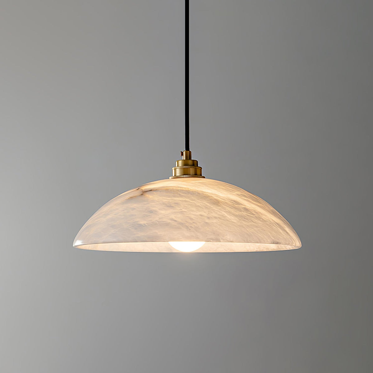 Dahlia Alabaster Dome Pendant Light
