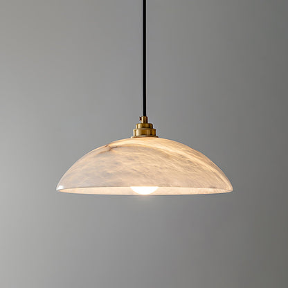 Dahlia Alabaster Dome Pendant Light